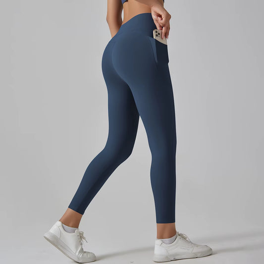 SoCinched High Waist Leggings with Side Pockets 